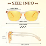 Night Driving Glasses for Women Night Vision Glasses Anti-Glare Polarized Trendy for Driving at Nighttime