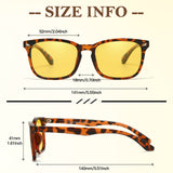 Night Driving Glasses for Women Night Vision Glasses Anti-Glare Polarized Trendy for Driving at Nighttime