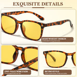 Night Driving Glasses for Women Night Vision Glasses Anti-Glare Polarized Trendy for Driving at Nighttime