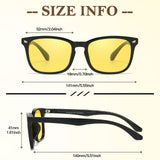 Night Driving Glasses for Women Night Vision Glasses Anti-Glare Polarized Trendy for Driving at Nighttime