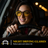 Night Driving Glasses for Women Night Vision Glasses Anti-Glare Trendy Polarized for Driving Nighttime