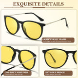 Night Driving Glasses for Women Night Vision Glasses Anti-Glare Trendy Polarized for Driving Nighttime