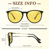 Night Driving Glasses for Women Night Vision Glasses Anti-Glare Trendy Polarized for Driving Nighttime