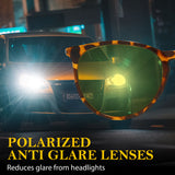 Night Driving Glasses for Women Night Vision Glasses Anti-Glare Trendy Polarized for Driving Nighttime