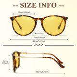 Night Driving Glasses for Women Night Vision Glasses Anti-Glare Trendy Polarized for Driving Nighttime