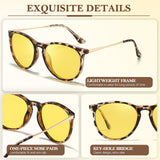 Night Driving Glasses for Women Night Vision Glasses Anti-Glare Trendy Polarized for Driving Nighttime