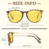 Night Driving Glasses for Women Night Vision Glasses Anti-Glare Trendy Polarized for Driving Nighttime