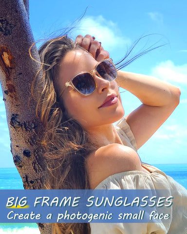Myiaur Polarized Sunglasses for Women, Square Mirrored Trendy Shades with UV Protection Reduce Glare Sun Glasses -2