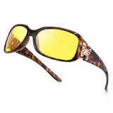Night Driving Glasses for Women Night Vision Glasses Anti-Glare Trendy Wrap Around Polarized for Driving Nighttime