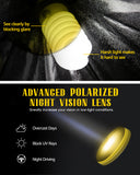 Night Driving Glasses for Women Men, Polarized Night Vision Glasses Reduce Glare for Night