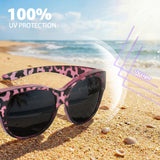 Myiaur Polarized Fit Over Glasses Sunglasses for Women, Oversize Wearover Sunglasses UV400 Protection for Driving（2 Packs）