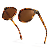 Myiaur Acetate Square Sunglasses for Women,Polarized UV400 Protection,Trendy Designer Sun Glasses