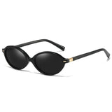 Myiaur Retro Oval Sunglasses for Women, Premium Acetate Trendy Designer Sun Glasses, Polarized UV400 Protection Lens