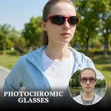 Myiaur Polarized Running Sunglasses for Men Women, UV400 Photochromic Sun Glasses Ideal for Sports Driving Cycling Fishing