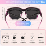 Myiaur Oversized Fit Over Sunglasses for Women, Trendy Wear Over Glasses, Polarized UV400 Protection Sunglasses for Driving
