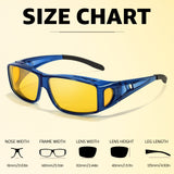 Myiaur Night Driving Glasses for Men, Polarized Anti Glare Yellow Lens Night Vision Glasses