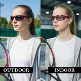 Myiaur Polarized Running Sunglasses for Men Women, UV400 Photochromic Sun Glasses Ideal for Sports Driving Cycling Fishing