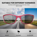 Myiaur Polarized Running Sunglasses for Men Women, UV400 Photochromic Sun Glasses Ideal for Sports Driving Cycling Fishing