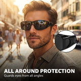 Myiaur Over Glasses Sunglasses for Men Women, Polarized Fit Over Sunglasses UV400 Protection, Anti Glare for Driving Outdoors
