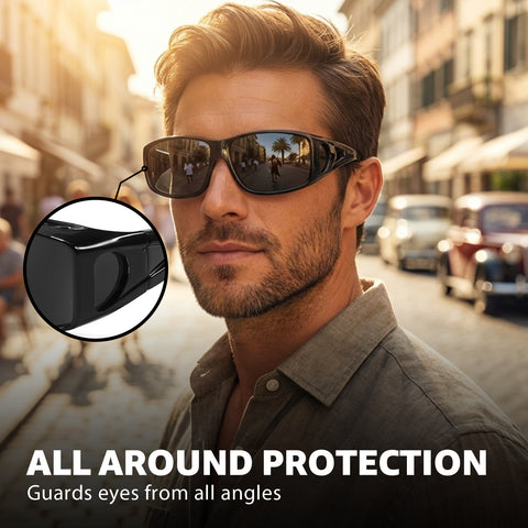Myiaur Over Glasses Sunglasses for Men Women, Polarized Fit Over Sunglasses UV400 Protection, Anti Glare for Driving Outdoors