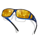 Myiaur Night Driving Glasses for Men, Polarized Anti Glare Yellow Lens Night Vision Glasses