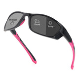 Myiaur Polarized Running Sunglasses for Men Women, UV400 Photochromic Sun Glasses Ideal for Sports Driving Cycling Fishing