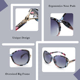 Sunglasses for Women Trendy Polarized Sunglasses Oversized Big Sun Glasses Ladies Shades UV Protection