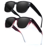 Myiaur Fit Over Glasses Sunglasses for Women, Polarized Sunglasses with UV400 Protection, Reduce Glare for Driving(2 Packs)