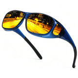 Myiaur Polarized Fit Over Night Vision Glasses for Men Women, UV400
