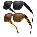 Myiaur Fit Over Glasses Sunglasses for Women, Polarized Sunglasses with UV400 Protection, Reduce Glare for Driving(2 Packs)