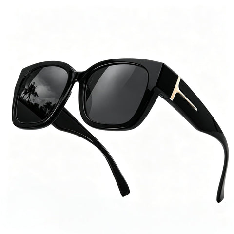 Myiaur Fit Over Glasses Sunglasses for Women Polarized UV400 Protection