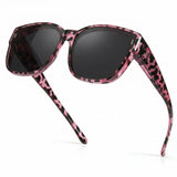 Myiaur Polarized Fit Over Sunglasses for Women UV400 Whitetortoise