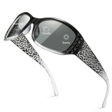 Myiaur Photochromic Polarized Sunglasses for Women, Trendy Wrap Around UV400 Shade for Driving & Outdoors