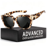 Myiaur Polarized Fit Over Glasses Sunglasses for Women Men UV400 Protection
