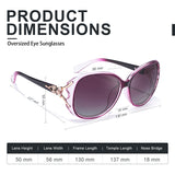 Sunglasses for Women Trendy Polarized Sunglasses Oversized Big Sun Glasses Ladies Shades UV Protection