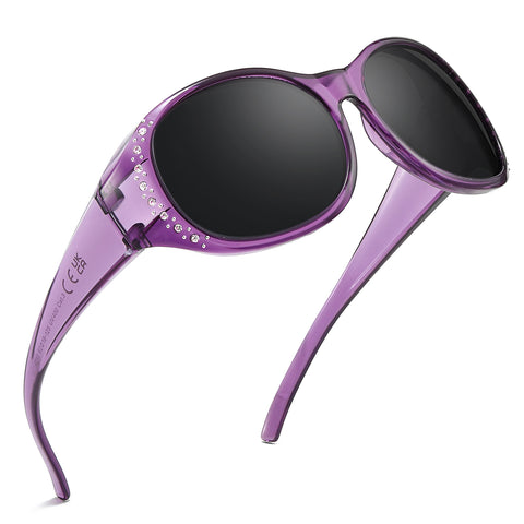 Myiaur Polarized Fit Over Glasses Sunglasses for Women Men, UV400 Protection Over Glasses Sunglasses Ideal for Daily & Driving