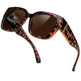 Myiaur Fit Over Glasses Sunglasses for Women Polarized UV400 Protection