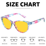 Myiaur Night Vision Driving Glasses for Women, Polarized Anti Glare Yellow Lens Glasses for Nighttime, UV400 Protection