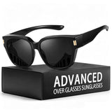 Myiaur Polarized Fit Over Glasses Sunglasses for Women Men UV400 Protection