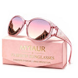Myiaur Polarized Over Glasses Sunglasses for Women, UV400 Glare Defense