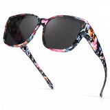 Myiaur Polarized Fit Over Sunglasses for Women UV400 Whitetortoise