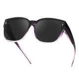 Myiaur Polarized Fit Over Sunglasses for Women UV400 Whitetortoise