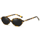 Myiaur Retro Oval Sunglasses for Women, Premium Acetate Trendy Designer Sun Glasses, Polarized UV400 Protection Lens