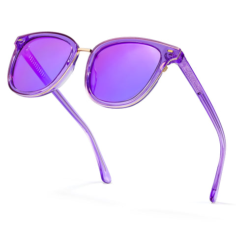 Myiaur Acetate Square Sunglasses for Women,Polarized UV400 Protection,Trendy Designer Sun Glasses