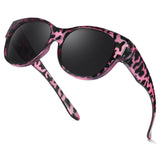 Myiaur Polarized Fit Over Glasses Sunglasses for Women, Trendy Wear Over Glasses UV400 Protection for Driving Outdoor