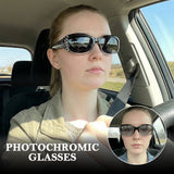 Myiaur Photochromic Polarized Sunglasses for Women, Trendy Wrap Around UV400 Shade for Driving & Outdoors
