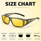 Myiaur Night Driving Glasses for Men, Polarized Anti Glare Yellow Lens Night Vision Glasses