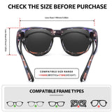 Myiaur Fit Over Glasses Sunglasses for Women, Polarized Sunglasses with UV400 Protection, Reduce Glare for Driving(2 Packs)