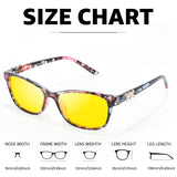 Myiaur Night Driving Glasses for Women, Anti Glare Night Vision Glasses Polarized Yellow Nighttime Glasses Reduce Glare