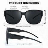 Myiaur Polarized Fit Over Glasses Sunglasses for Women - Trendy Sun Glasses to Go Over Eyeglasses UV400 Protection